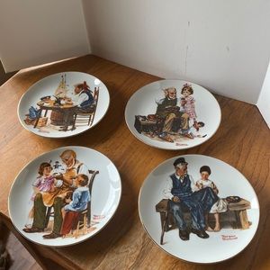 1982 (4)Beloved Classic Norman Rockwell International Collection Finders plates